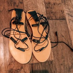 Madewell tie up shoes